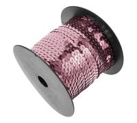 SEWACC 1 Rotolo Nastro Elastico Decorativo con Paillettes per Progetti Fai da Te Glitterato per Cucito e Costumi Striscia Paillettes Versatile per Abbellimenti e Decorazioni