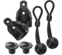 SEWACC 1 set Accessori per Tende con Palline Elastiche e Tappi Finali Kit per Fissaggio Tende e Protezione Dal Vento Facile da Usare e Versatile