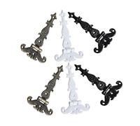 SEWACC 1 Set Cerniere Decorative Vintage Per Scatole Gioielli Da Pz Cerniere Antica Per Armadi E Da Installare Silenziose E Resistenti Stile Retrò Per Arredamento 6 Pezzi