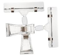 SEWACC 1 Set Clip Espositore Lato Clip Per Etichette Girevole Multi Per Negozi E Esposizioni Resistente E Facile Usare 2 Pezzi