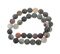SEWACC 1 Set sparse per pietra sangue africane gioielli che fanno perline cristallo gemme rotonde sciolte perline per braccialetti Pietra sanguigna africana
