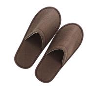 SEWACC 10 Paia Ciabatte Monouso Antiscivolo Caffè Pantofole Grandi per Hotel Casa e Spa Pantofole da Interno Usa e Getta per Ospiti e Viaggiatori