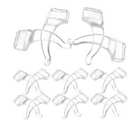 SEWACC 10 paia Gommini Antiscivolo per Occhiali Silicone Trasparente Protezioni Comfort per Stecche per Uso Sportivo e