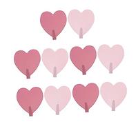 SEWACC 10 pezzi Ganci Cuore senza Foratura Acciaio Inossidabile per Bagno Appendini Resistenti senza Chiodi Rosa e Ganci da Parete per Asciugamani e Organizzazione Casa