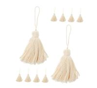 SEWACC 10 pezzi Nappe Decorative in Cotone per Te Accessori per Tende e Decorazioni Natalizie Nappe Morbide e Versatili per Cuscini Coperte Abbigliamento e Portachiavi