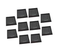 SEWACC 10 pezzi Piedini Antiscivolo per Mobili Quadrati Tappi Protettivi per Ruote di Poltrone Sedie Tavoli e Pianoforti Sottobicchieri Plastica Resistenti per Pavimenti