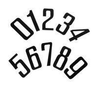 SEWACC 10 pezzi Targa Numero Porta Acciaio Inossidabile Autoadesiva Resistente Alla per Civici Casa e Uffici Design Elegante e Durevole