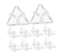 SEWACC 10 Set Codice Acrilico Staffa Del Angolare Staffa in Angolare Reggimensola Staffe Angolari Decorative Staffa D' Supporti Per Cassetti Trasparente