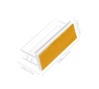 SEWACC 100 Pezzi Clip Cartellini in Acrilico con Adesivo per Etichette Portanome e Tavolo Supporti per Esposizione Prodotti e per Negozi e Supermercati