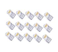 SEWACC 100 pezzi Connettori Cata Passanti per Ethernet Plug per Fili Solidi con Struttura Perforata e Montaggio Veloce