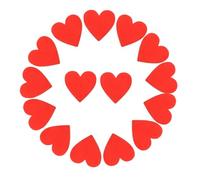 SEWACC 100 Pezzi Cuoricini Forma Cuore Decorazioni Fai da Te per Confetti Legno per Tavolo Articoli Artigianali per Feste Nuziali e Bridal Shower