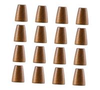 SEWACC 100 Pezzi Fermacorda in Legno Naturale Fermagli per estremità Cordini Stopper per Corde con Blocco Sicuro e Design per Accessori e