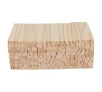 SEWACC 100 Pezzi Mattoncini Legno Naturale Rettangolari Blocchi Montessori Non Trattati per Attività Creative e Apprendimento Precoce Asilo