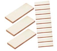 SEWACC 100 Pezzi Miniature Dollhouse Wood Floorboards Beige Unpainted Smooth Edges For DIY Crafting Compatible With Various Dollhouse Furniture Expandable Interior Design