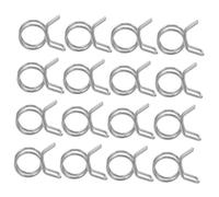 SEWACC 100 Pezzi Morsetti per Tubo in Acciaio Inossidabile Clip Molla Doppio Anello per Irrigazione Giardino Fissaggio Sicuro per Manichetta e Tubo Flessibile Accessori Resistenti e