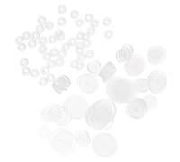 SEWACC 100 pezzi Pad Protettivi per Orecchini in Silicone Dischi Fissaggio Caduta per Orecchie Cadenti Dorsi Sicuri per Orecchini Perno Multiple per Gioielli Moda