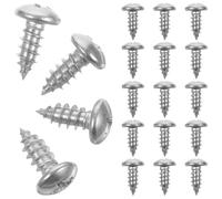 SEWACC 100 pezzi Viti autofilettanti in acciaio resistente alla ruggine viti legno testa pan incrociata per mobili e te
