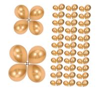 SEWACC 100pezzi Palloncini Dorati Metallizzati in Gomma per Decorazioni Compleanno Shower Anniversari Feste Palloncini