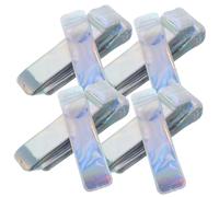 SEWACC 100pezzi Sacchetti Trasparenti Resealabili Buste Olografiche Per Cosmetici Penne e Gioielli Per Piccole Attività Commerciali Impermeabili e Leggeri