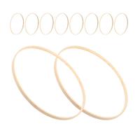 SEWACC 10pezzi Cerchi Floreali in Legno per Decorazioni Ghirlanda Rotonda da Appendere Cerchio per Ghirlande di Ringraziamento Base in Legno per Ghirlande Fai da Te