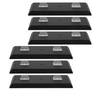 SEWACC 12 per Modelli di Motociclette - Set da 6 Mini Basi Rettangolari Stabili e Leggere - Supporto per Esposizione e Collezione su Scrivanie e Scaffali