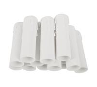 SEWACC 12 Pezzi Copriportacandele per Lampadari Maniche in Plastica Bianca 30x100mm Effetto Gocce di Cera per Decorazione Lampadari Stile Moderno e Medievale