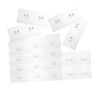 SEWACC 12 pezzi Ganci Adesivi Trasparenti Senza Foratura per Parete Appendini Stickers per Cucina Bagno Camera Forte Adesione su Superfici Lisce come Vetro Piastrelle per Asciugamani