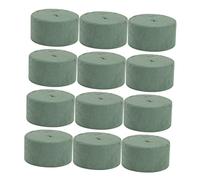 SEWACC 12 Pz Pasta da Taglio assorbi umidità Floreale Piccoli Fiori Artificiali Blocco di Schiuma secca Presa di Fiori secchi per composizioni Floreali plastica Green