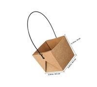 SEWACC 12 set Mini Vasi per Piante in Plastica con Sacchetti Kraft Resistenti all Acqua Vasi Piccoli per Decorazioni da Tavolo e Bomboniere per Matrimoni per Interni ed Esterni