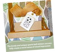 SEWACC 120 pezzi Adesivi Calcio Pallone per Decorazioni Sportive Stickers Compatti per Bottiglie Dacqua Laptop e Feste Calcio Adesivi Scrapbook Creativi Impermeabili Bulk