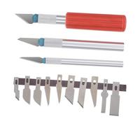 SEWACC 13pezzi Coltello Da Intaglio Set Strumento Per Incisione Riparazione Modelli Scultura Lama Coltelli Taglio Precisione Cartone Plastica Blu