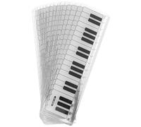 SEWACC 15 Pezzi Righelli per Geometria con Tastiera Pianoforte e Note Musicali Righello Plastica per Strumento Didattico Sicuro per Scuola e Attività
