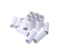 SEWACC 15 tubi di cartone fatti a mano, robusti tubi di cartone bianco, rotoli di carta igienica vuoti per progetti fai da te, 10 x 4 cm