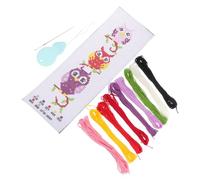 SEWACC 1set Kit Ricamo per Segnalibri Cross Stitch Materiale DIY per Amanti dei Libri Gufo Creativo e Pratico Come Fai da Te per Adulti e Ragazza
