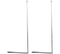 SEWACC 2 pezzi Aste Radiestesiche in Acciaio Inossidabile Aste Portatili Ergonomiche Resistenti e Leggere per Uso Esterno e Regalo