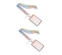 SEWACC 2 Pezzi Badge con Finestra per Id Copertura Poliestere con Elementi Chimici per Studenti Insegnanti e Professionisti Versatile per Carte e Abbonamenti