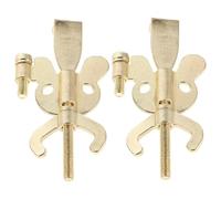 SEWACC 2 pezzi di serratura di sicurezza per porta d'albergo - Fermaporta portatile in metallo senza foratura - Barricata fermaporta antifurto per viaggi e appartamenti, dormitori