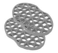 SEWACC 2 pezzi di spazzola per capelli ricci, pettine per arricciare i capelli per volume, spazzola per riccioli intrecciati in TPE per salone di famiglia e uso quotidiano grigio scuro