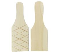 SEWACC 2 Pezzi Palette Legno per Argilla Strumenti Artigianali Fai da Te per Modellazione Argilla Paddle Ergonomico per Sculture Terracotta e Pasta Modellabile Kit per Creazioni