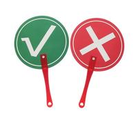SEWACC 2 pezzi Palette Voto Classroom Voting Board Compatte e Portatili per Insegnanti Segnapunti Interattivi con Falso per Didattica e Giochi