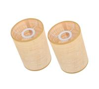 SEWACC 2 pezzi Paralume Lampada Sospensione Vintage in Rattan Coprilampada Soffitto Design Retrò Stile Country per da Pranzo e Hotel Paralume Boho Naturale Resistente