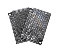 SEWACC 2 Pezzi Riflettore Quadrato Per Componente Retroriflettente Accessorio Raggio Fotoelettrico Pannello Retroriflettente Di Ricambio Catadiottro Quadrato Effetto Altamente Riflettente
