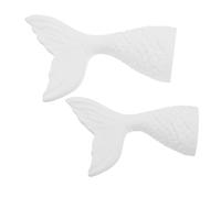SEWACC 2 Pezzi Scultura Decorativa Coda Portagioie e Soggetti Fotografici per Decorazioni Nautiche e Tematiche Costiere per Eventi e Allestimenti Domestici