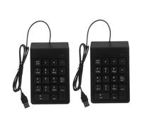 SEWACC 2 Pezzi Tastiera Portatile USB per Laptop e Pc Keyboard Compatta per Contabilità Finanziaria con Collegamento e Accessi Funzioni Essenziali