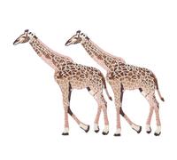 SEWACC 2 pezzi Toppe Ricamate Giraffa Patch Animali Termoadesive Cucire Accessori Decorativi per Vestiti Giacche Zaini e Tessuti Fai da Te Resistenti e Facili da Applicare