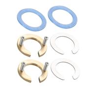 SEWACC 2 set Kit Antivibrazione per Rubinetto Lavabo Accessori Fissaggio Miscelatore in Metallo e Silicone Adatti per Acqua Calda e Fredda Installazione Semplice per e Bagno