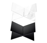 SEWACC 2 Set Supporti Libro Acrilico e Nero Ricette Cucina Espositore Libri e Riviste per Scrivania Leggio per Studio e Organizer Manuali e Testi