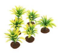 SEWACC 20 Pezzi Mini Alberi Artificiali Realistici 5Cm, Piante Diorama per Modellismo e Decorazioni Artigianali, Accessori per Scenari Fai-da-Te Interni ed Esterni