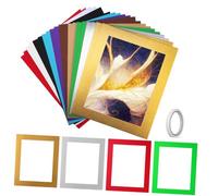 SEWACC 20pezzi per Foto Cartone Tappetini Colorati per Immagini da Facili da Installare per Decorare e Esibire tue Opere Arte