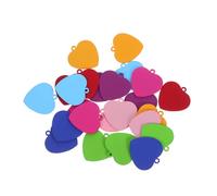 SEWACC 24pezzi Collana Semplice Targhetta Vuota Per in Acciaio Inossidabile Forma Cuore Ciondolo Personalizzabile Per Animali Domestici Media Senza Incisioni Adatto Per Creazioni Fai Da